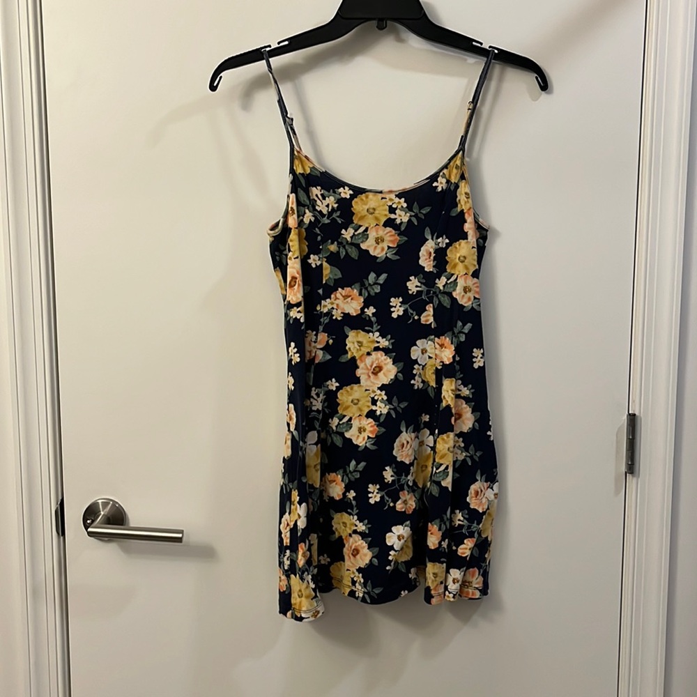 Forever 21 floral sundress navy
